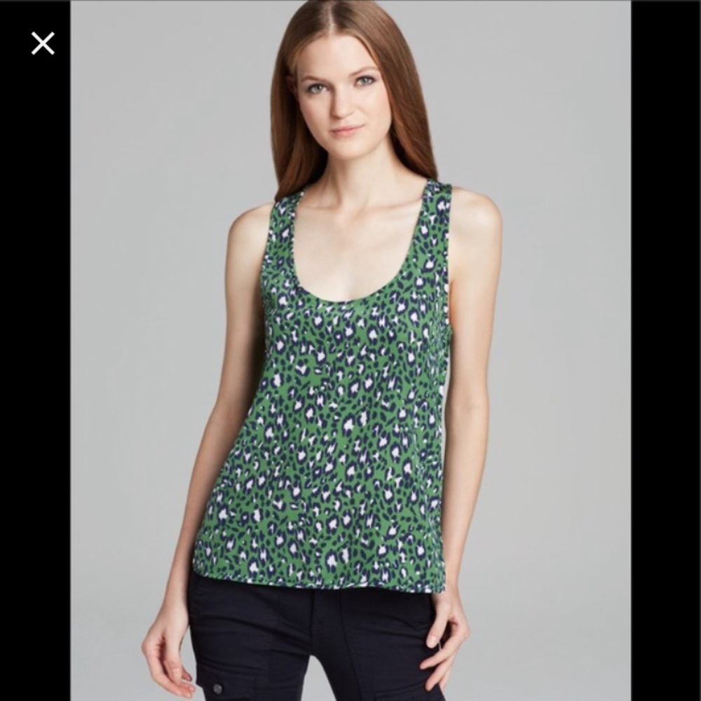Joie Neely Leopard Print Silk Tank Top | M